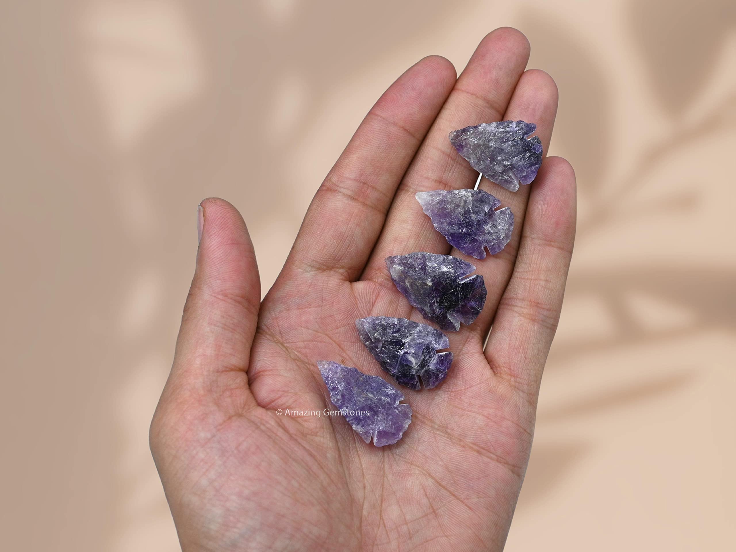Amazing Gemstone arrowhead details showing handcraft quality and earthy charm