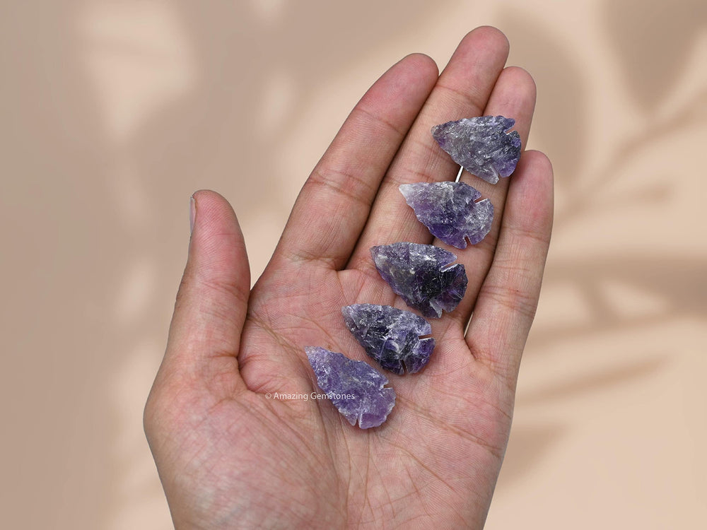 Amazing Gemstone arrowhead details showing handcraft quality and earthy charm