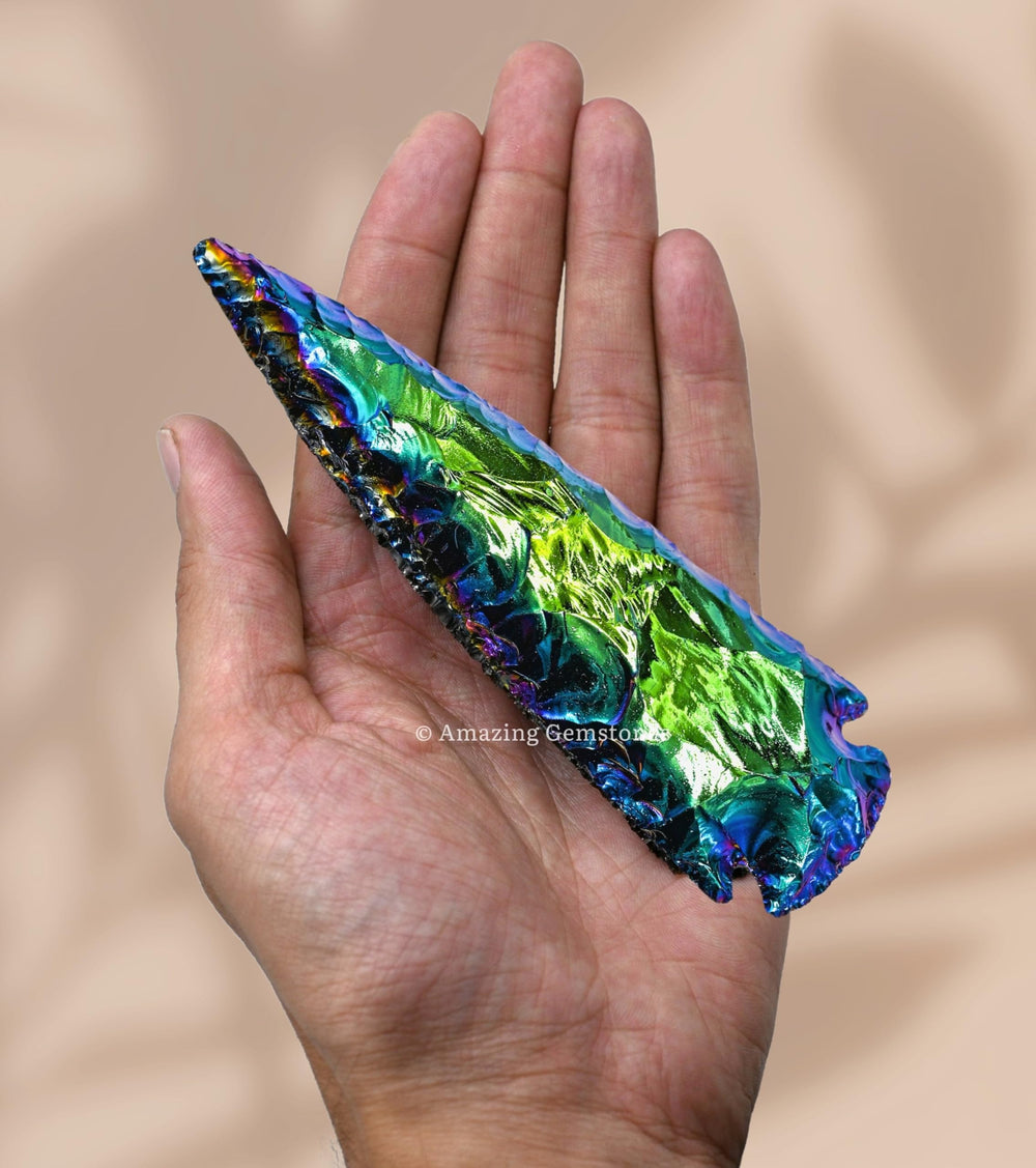 Amazing Gemstone arrowhead for DIY jewelry projects and decor.