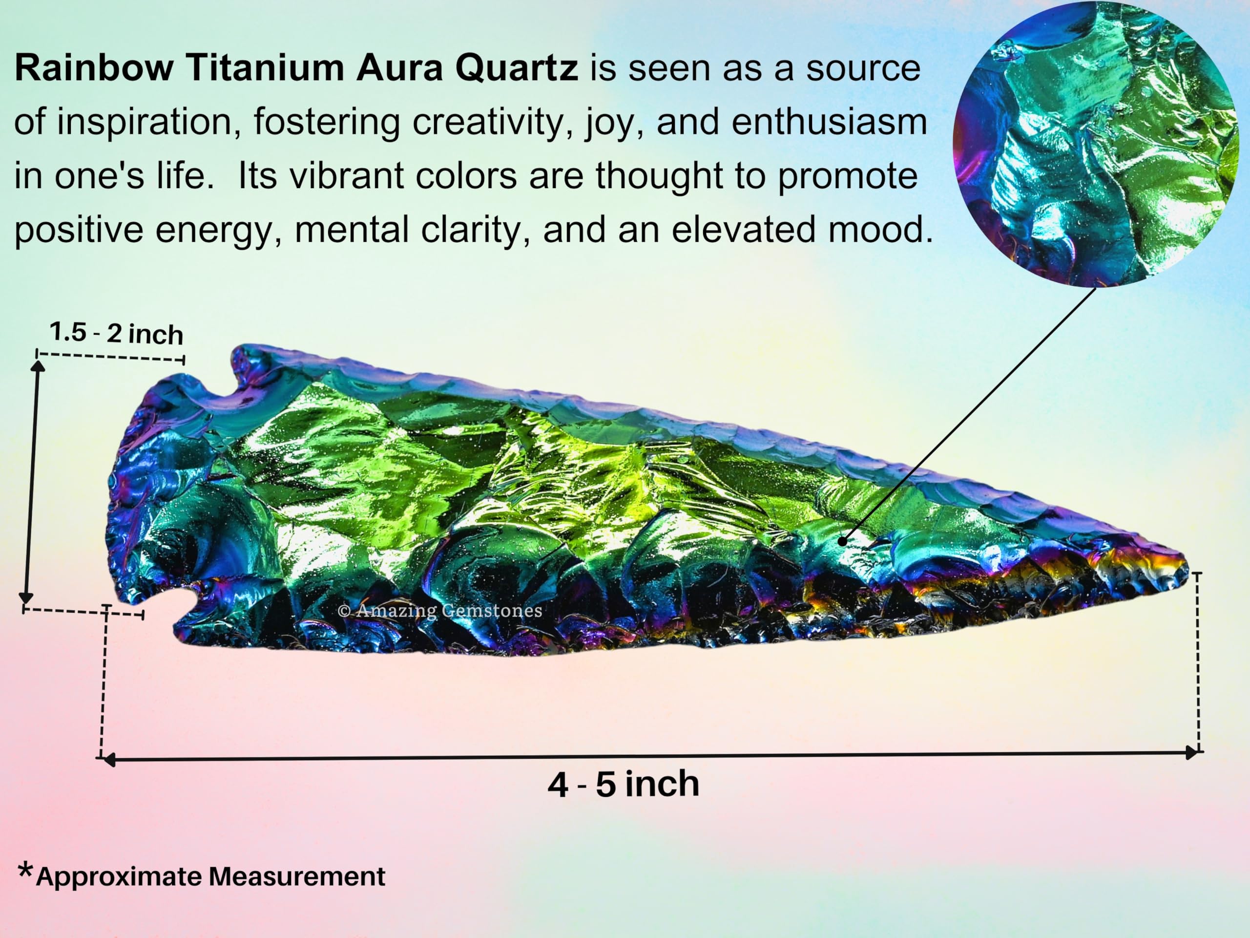 Amazing Gemstone arrowhead natural crystal detail highlighting raw beauty.