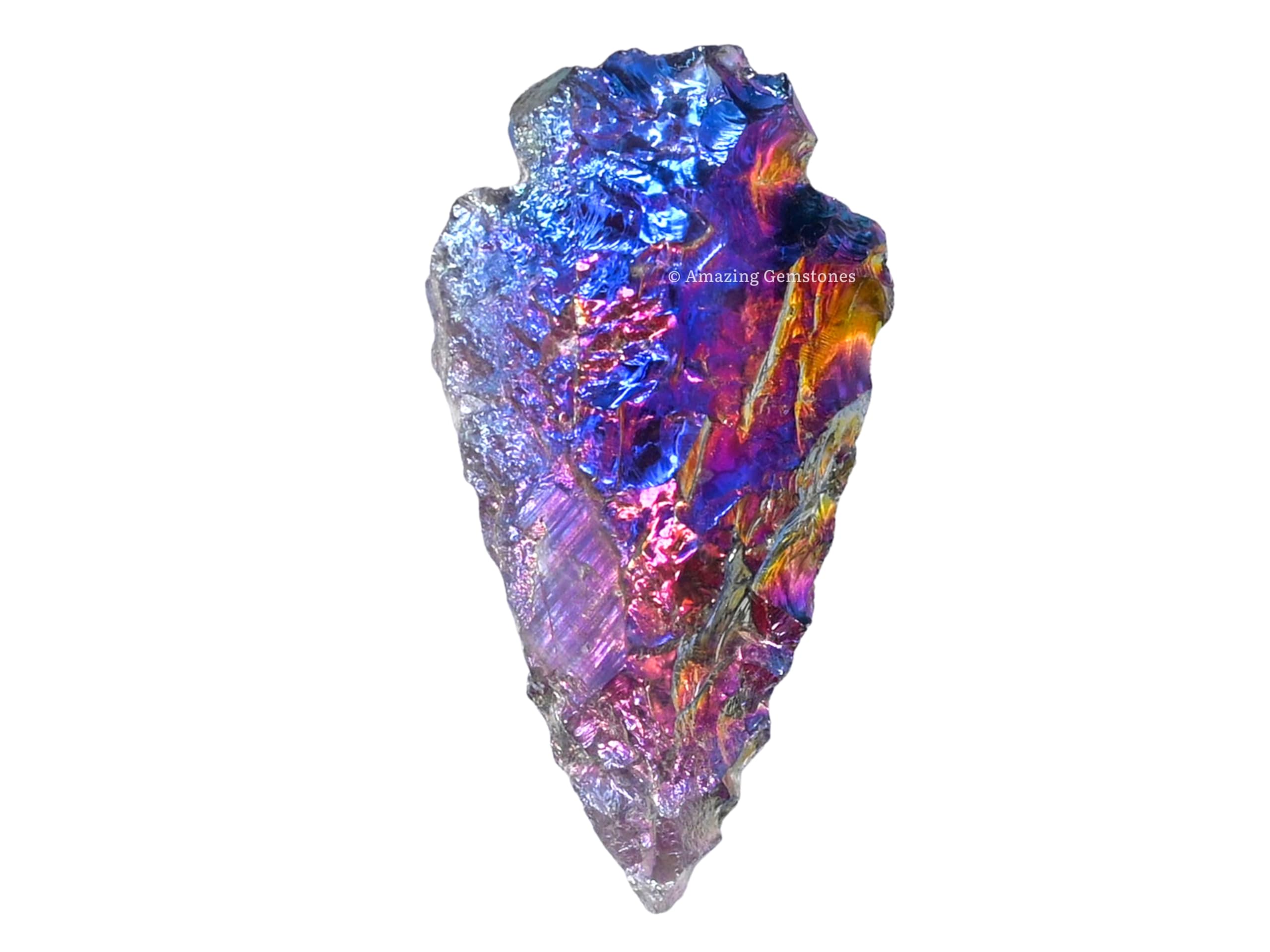 Amazing Gemstone arrowhead pack in velvet bag for safe gifting and storage