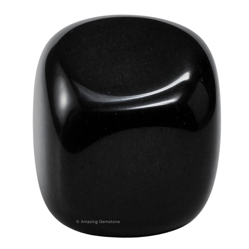 Amazing Gemstone black obsidian polished rocks for display and meditation