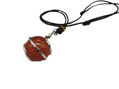 Amazing Gemstone Carnelian wire-wrapped pendant with durable craftsmanship for lasting wear