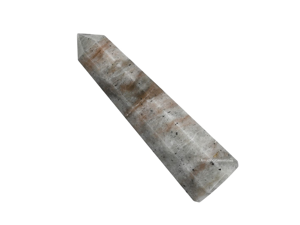 Amazing Gemstone Chrysoberyl Cats Eye Crystal Tower grid center for focused intentions.