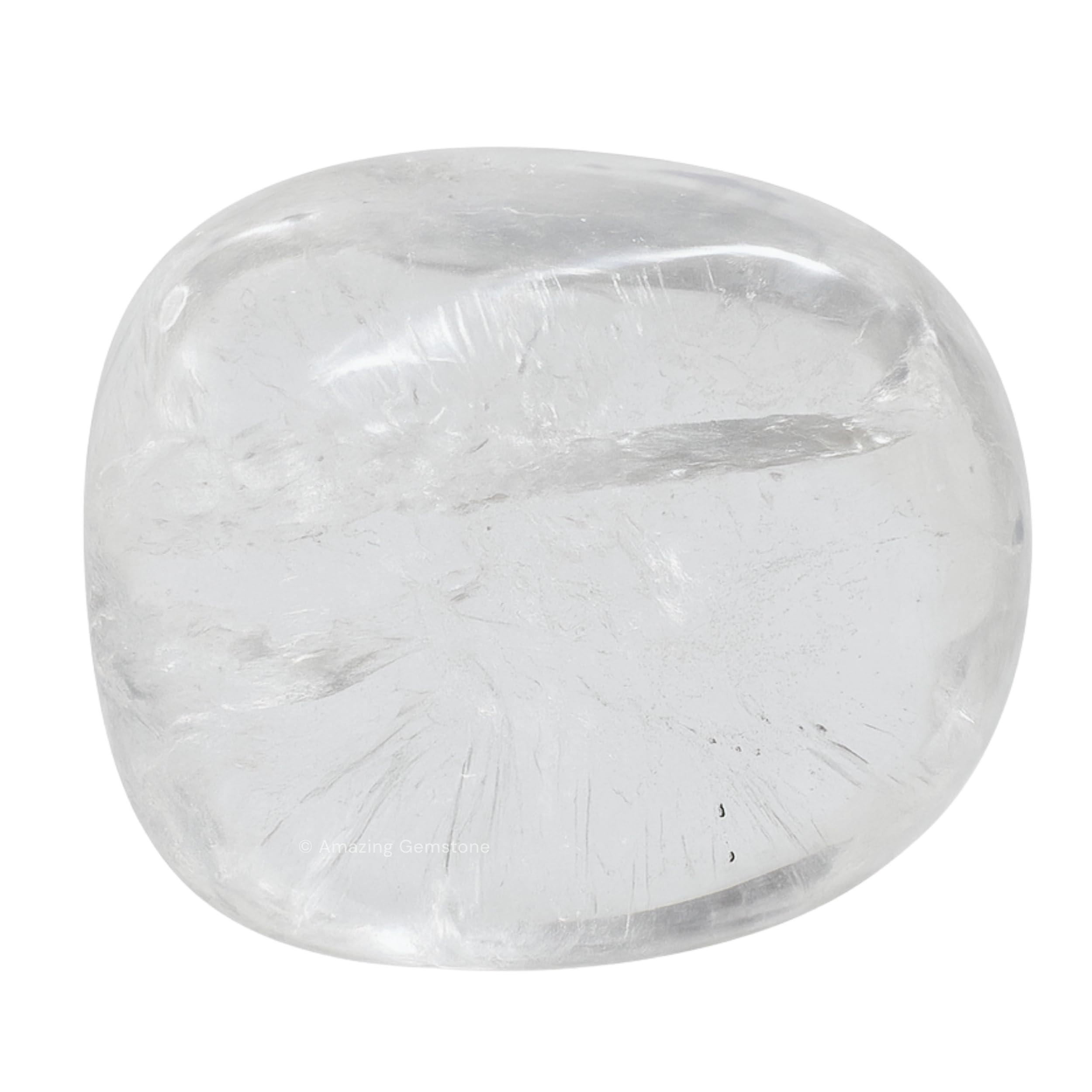 Amazing Gemstone clear quartz polished rocks for elegant display and energy balance at home.