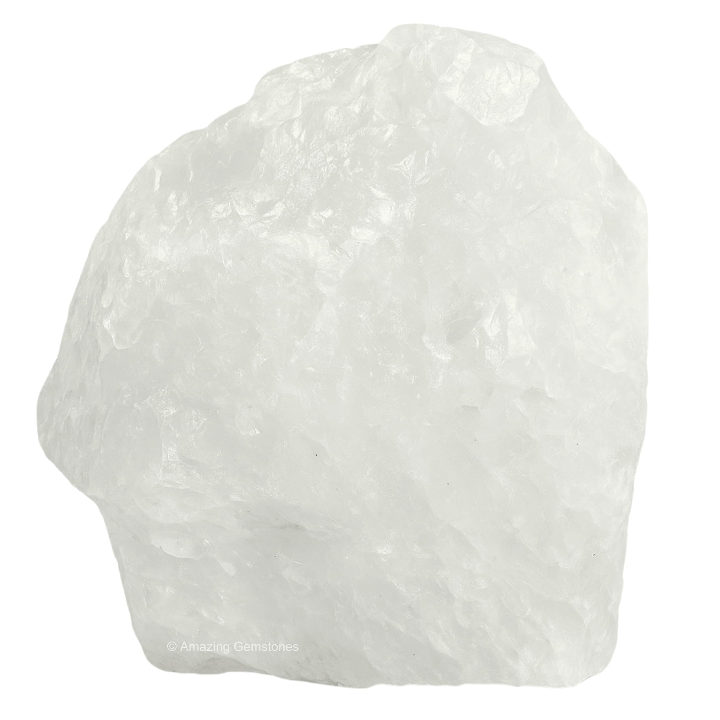Amazing Gemstone Clear Quartz rough stone with natural facets for chakra balance.