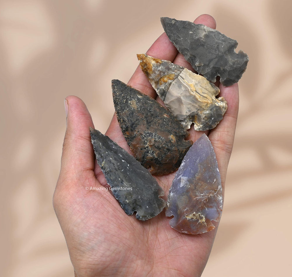 Amazing Gemstone crystal jasper arrowhead for meditation space decor and crafts.
