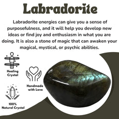 Amazing Gemstone Labradorite crystal sets offering cohesive energy for display and gifting