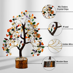 Amazing Gemstone Crystal Tree bedroom decor creates serene ambiance.