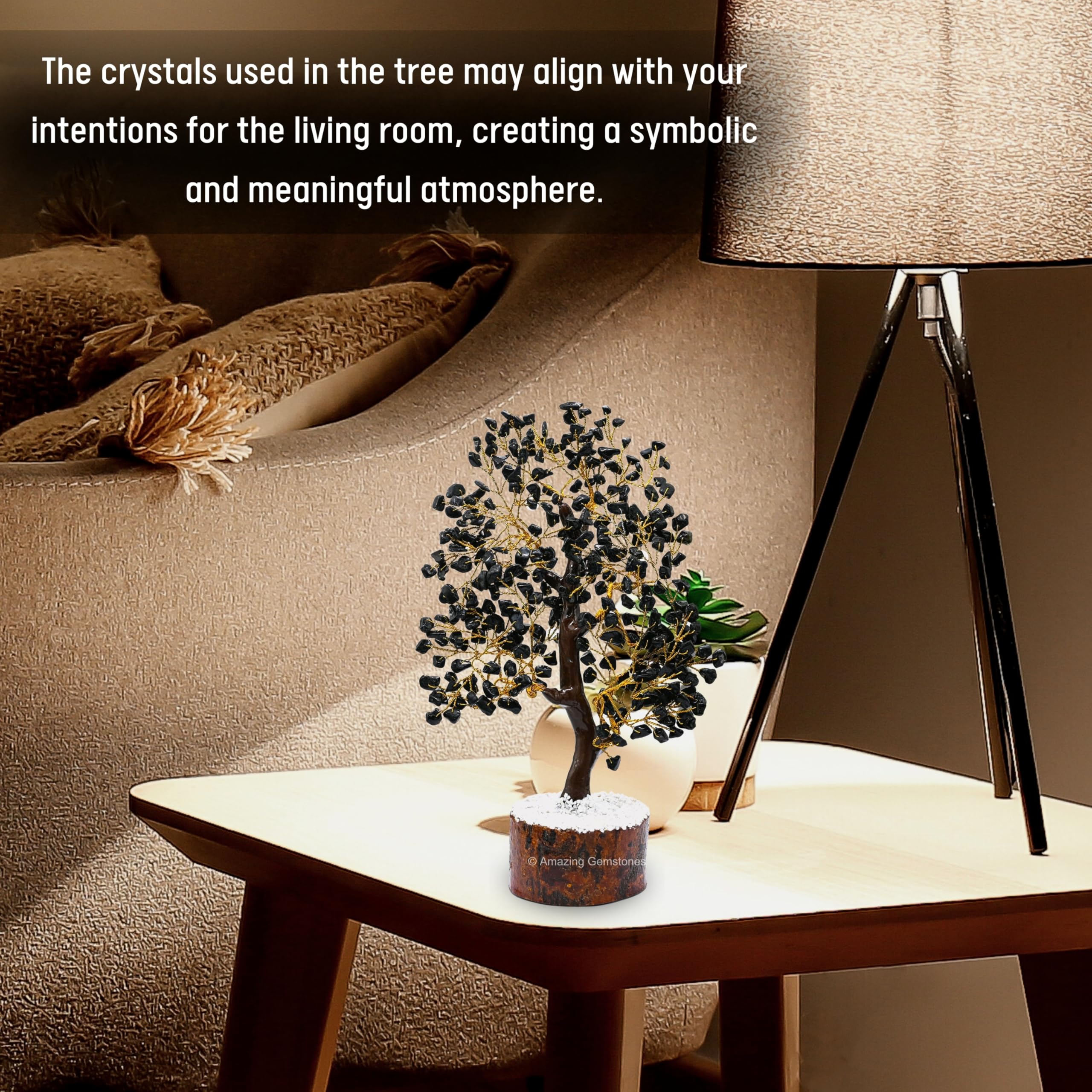 Amazing Gemstone Crystal Tree can enhance shelves, desks, and bedside displays.