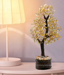Amazing Gemstone Crystal Tree for room decor elevates ambiance and focus during meditation.