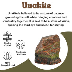 Amazing Gemstone unakite jasper crystals for tumbling and art projects