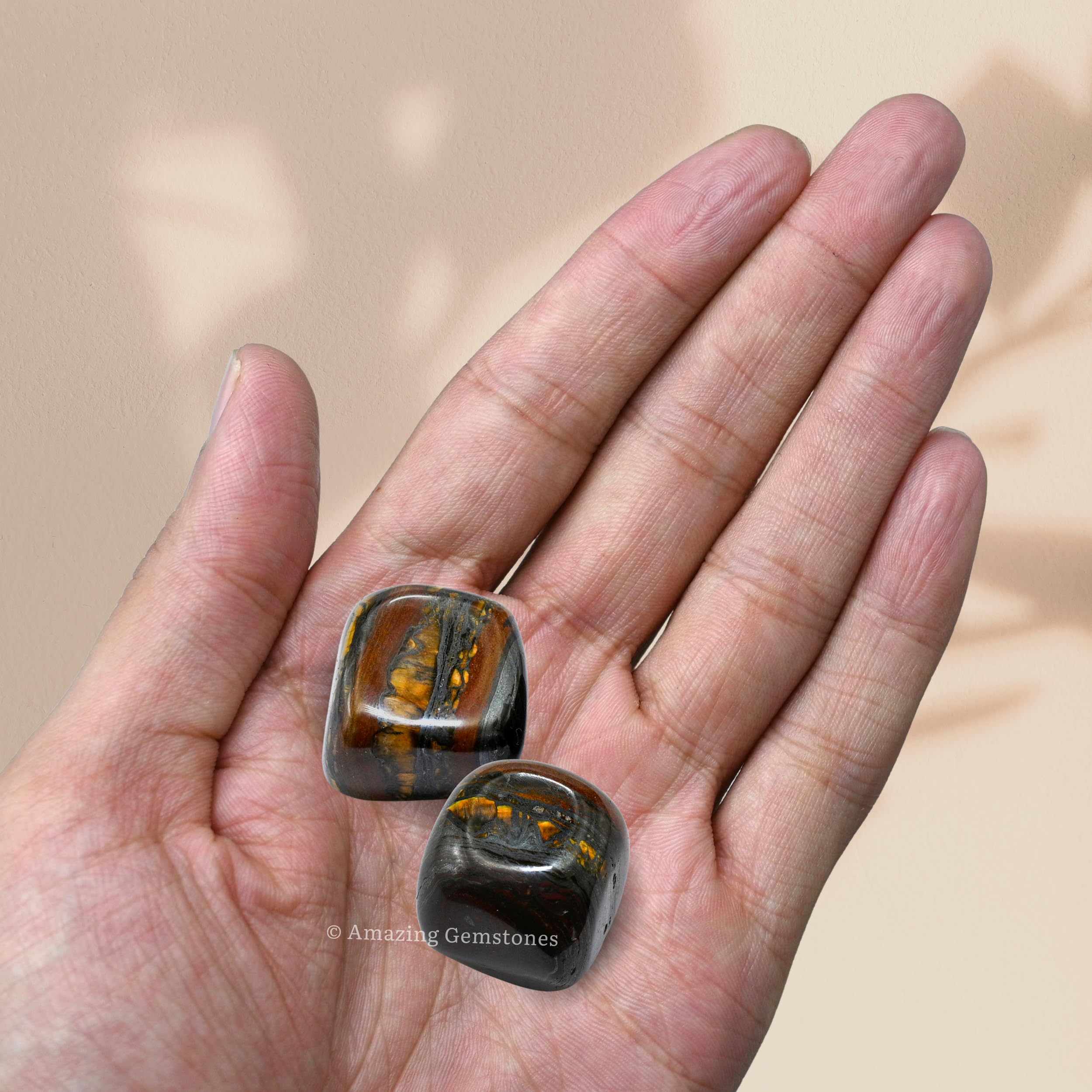 Amazing Gemstone energy balance iron tiger eye stones support calm focus.
