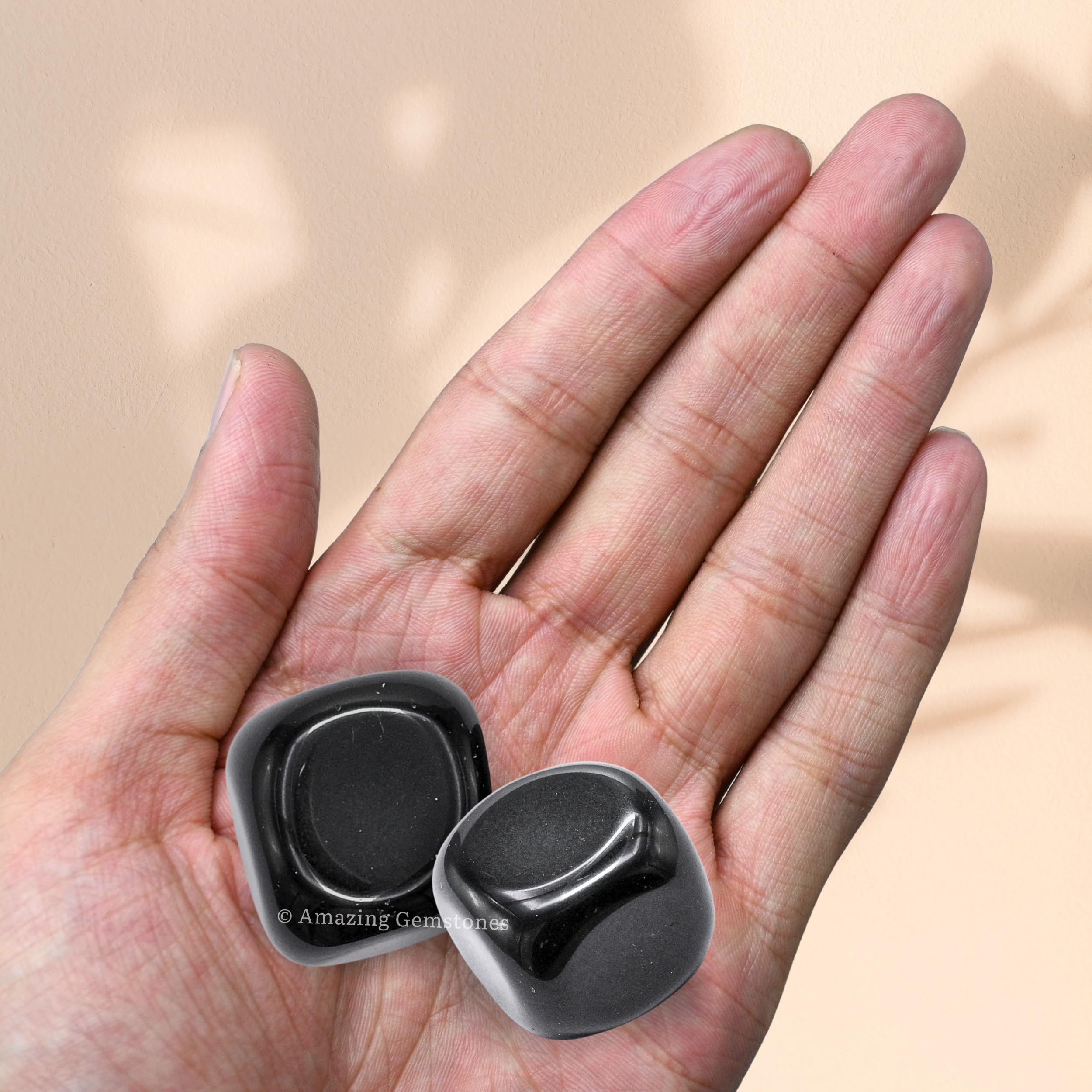 Amazing Gemstone energy balance obsidian pieces for mindful practice and ambient spaces