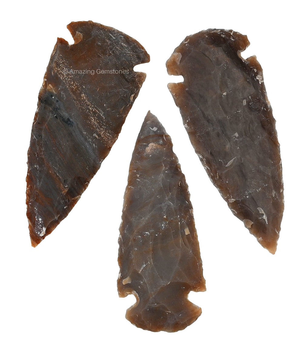 Amazing Gemstone Fancy Jasper arrowhead with earthy tones, ideal for DIY jewelry projects