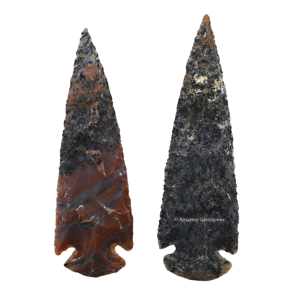 Amazing Gemstone fancy jasper arrowhead set for DIY jewelry crafting