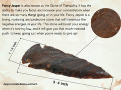Smooth finished Fancy Jasper arrowhead from Amazing Gemstone for beading