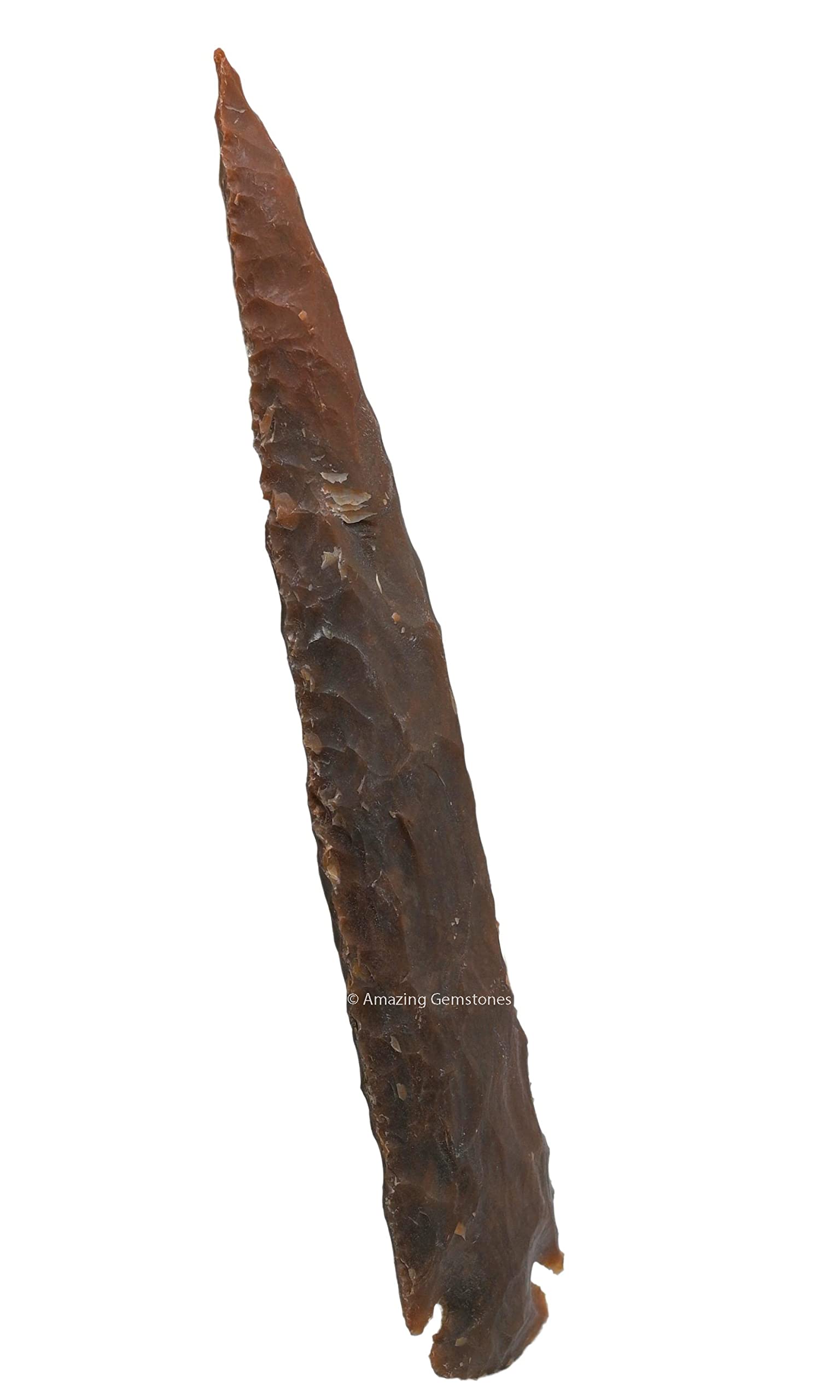Amazing Gemstone Fancy Jasper arrowhead natural formation highlighting earthy tones