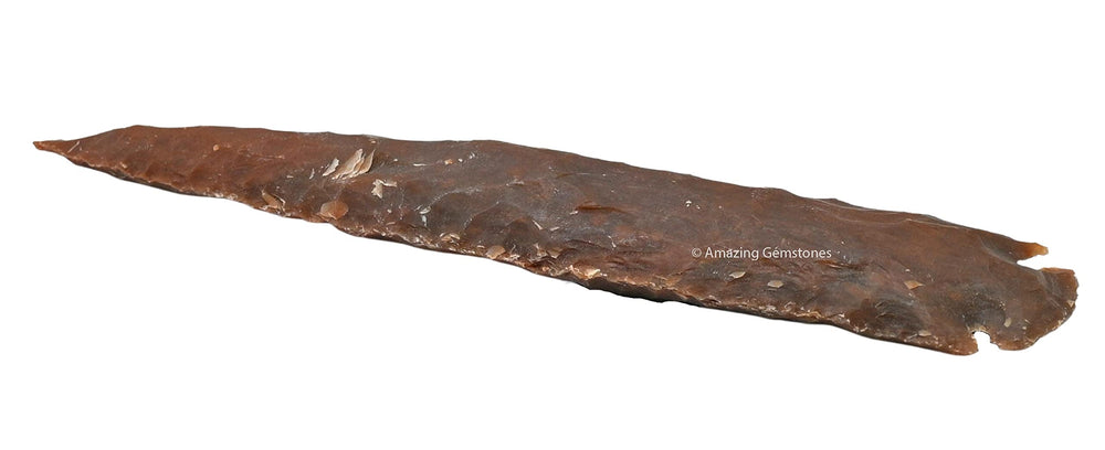 Amazing Gemstone Fancy Jasper arrowhead in velvet gift bag ready to gift