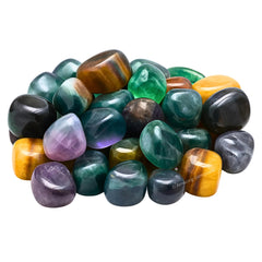 Amazing Gemstone fluorite tumbled stones with smooth polish for meditation spaces