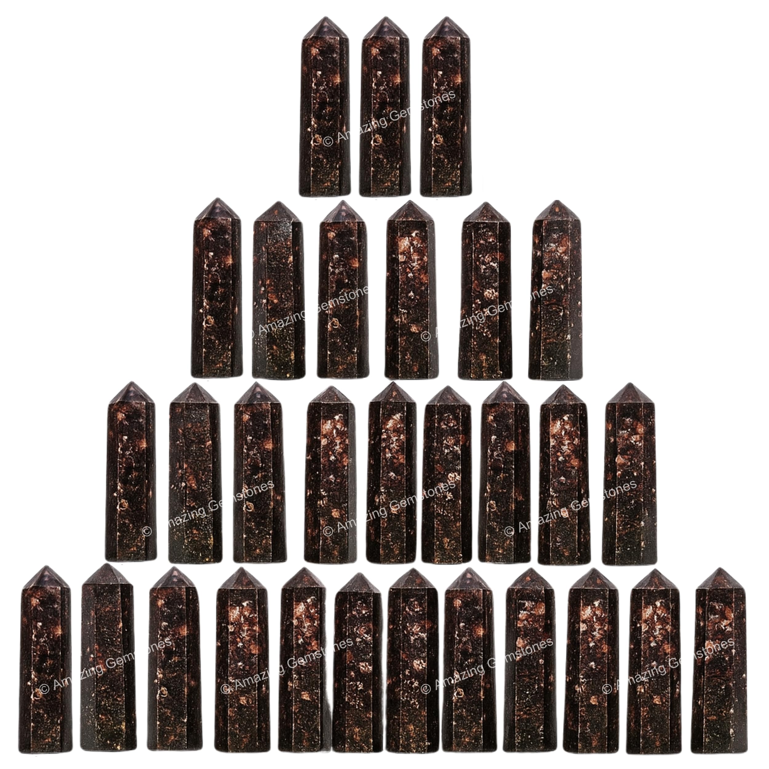 Amazing Gemstone Garnet crystal point pack for crafts and mindful practice.