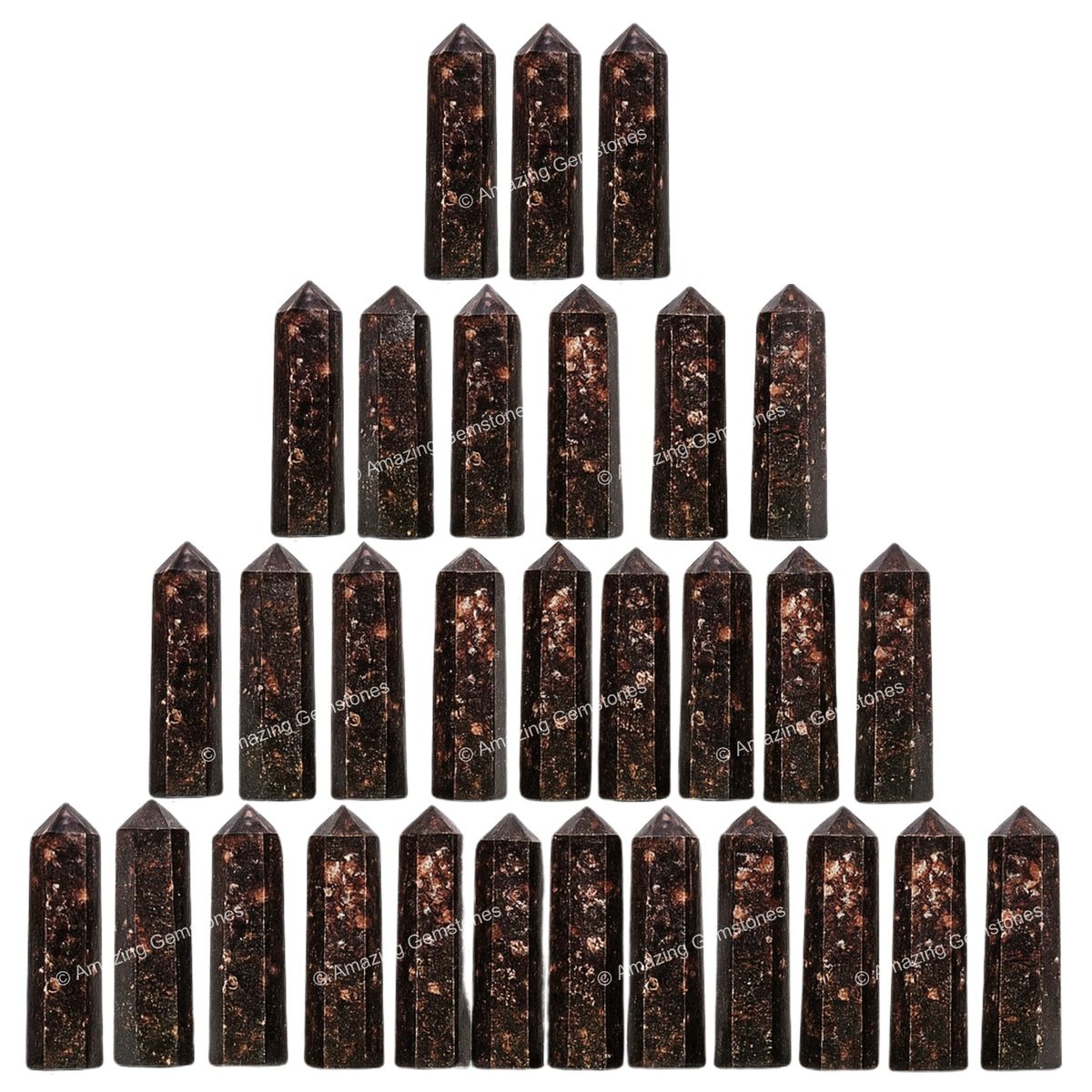 Amazing Gemstone Garnet crystal point pack for crafts and mindful practice.