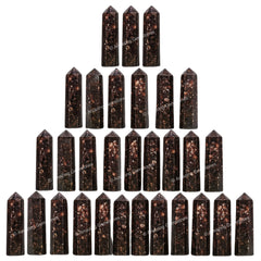 Amazing Gemstone Garnet crystal point pack for crafts and mindful practice.