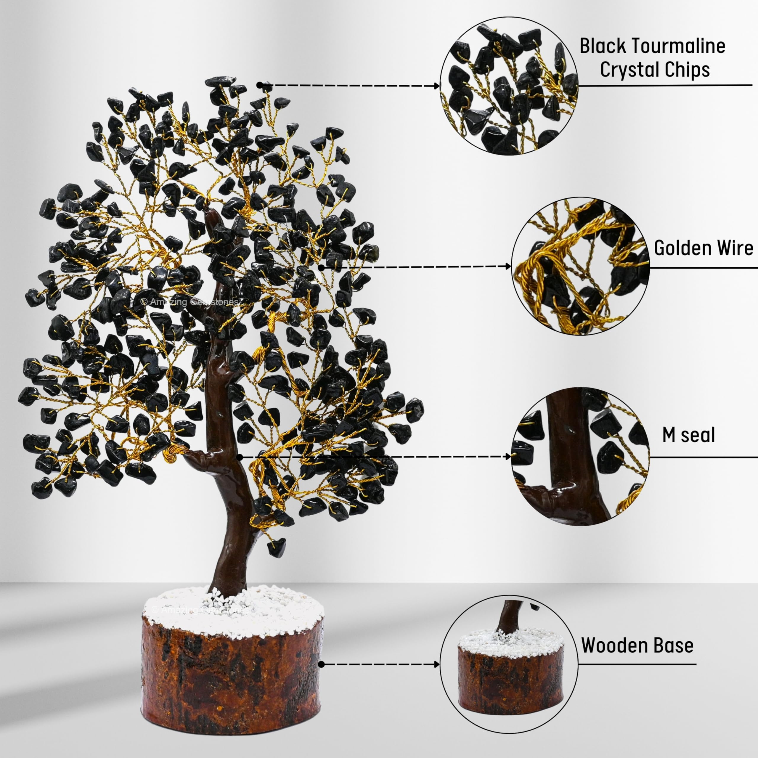 Amazing Gemstone Gift Crystal Tree offers a unique decor gift for birthdays or housewarmings.