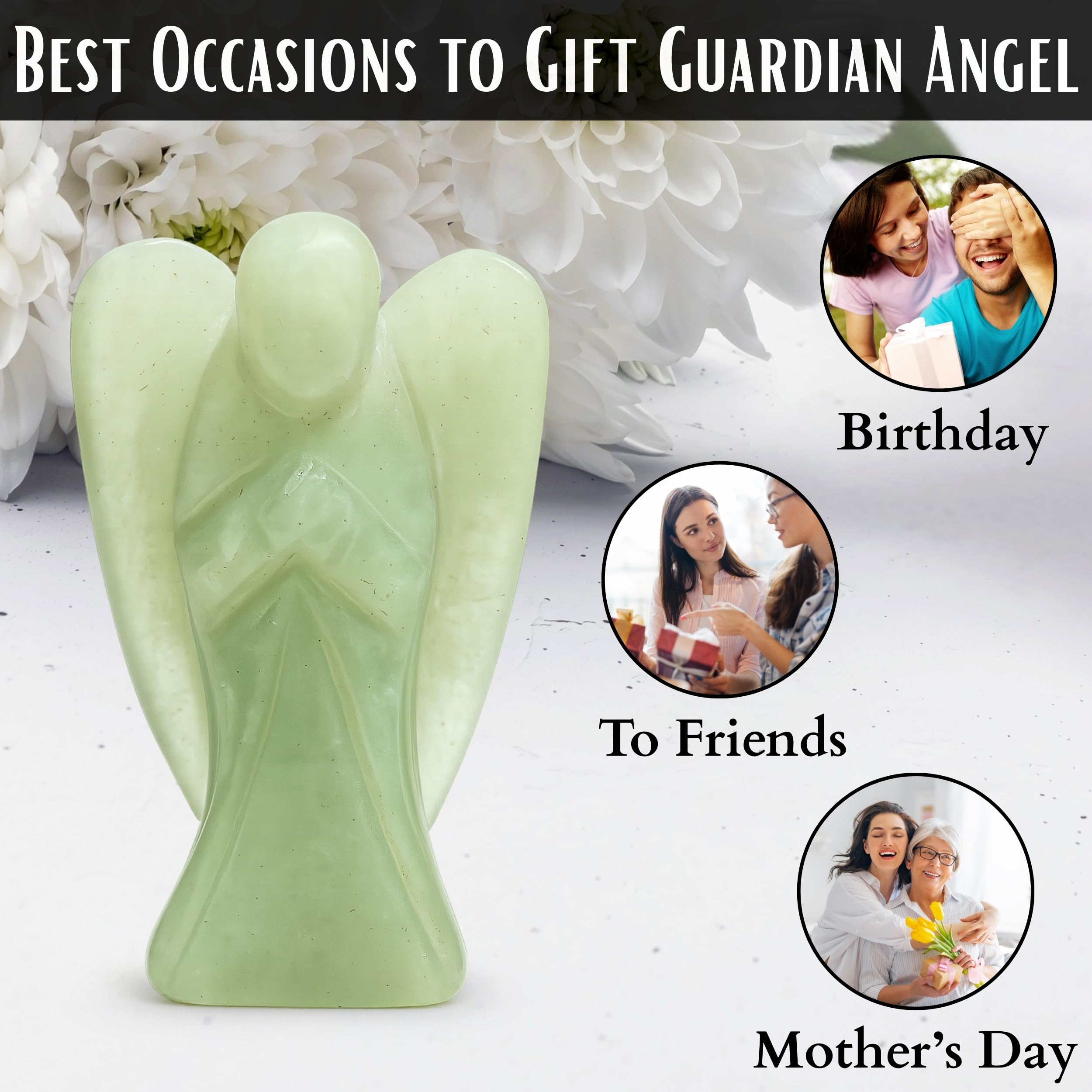 Amazing Gemstone Gift-ready angel for Mother's Day or anniversaries