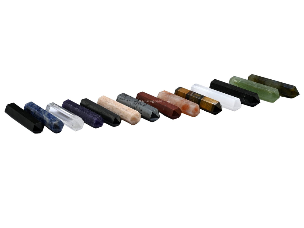 Amazing Gemstone gift-ready pouch enhances presentable crystal sets.