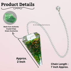 Amazing Gemstone pendulum chain length seven inches for comfortable handling