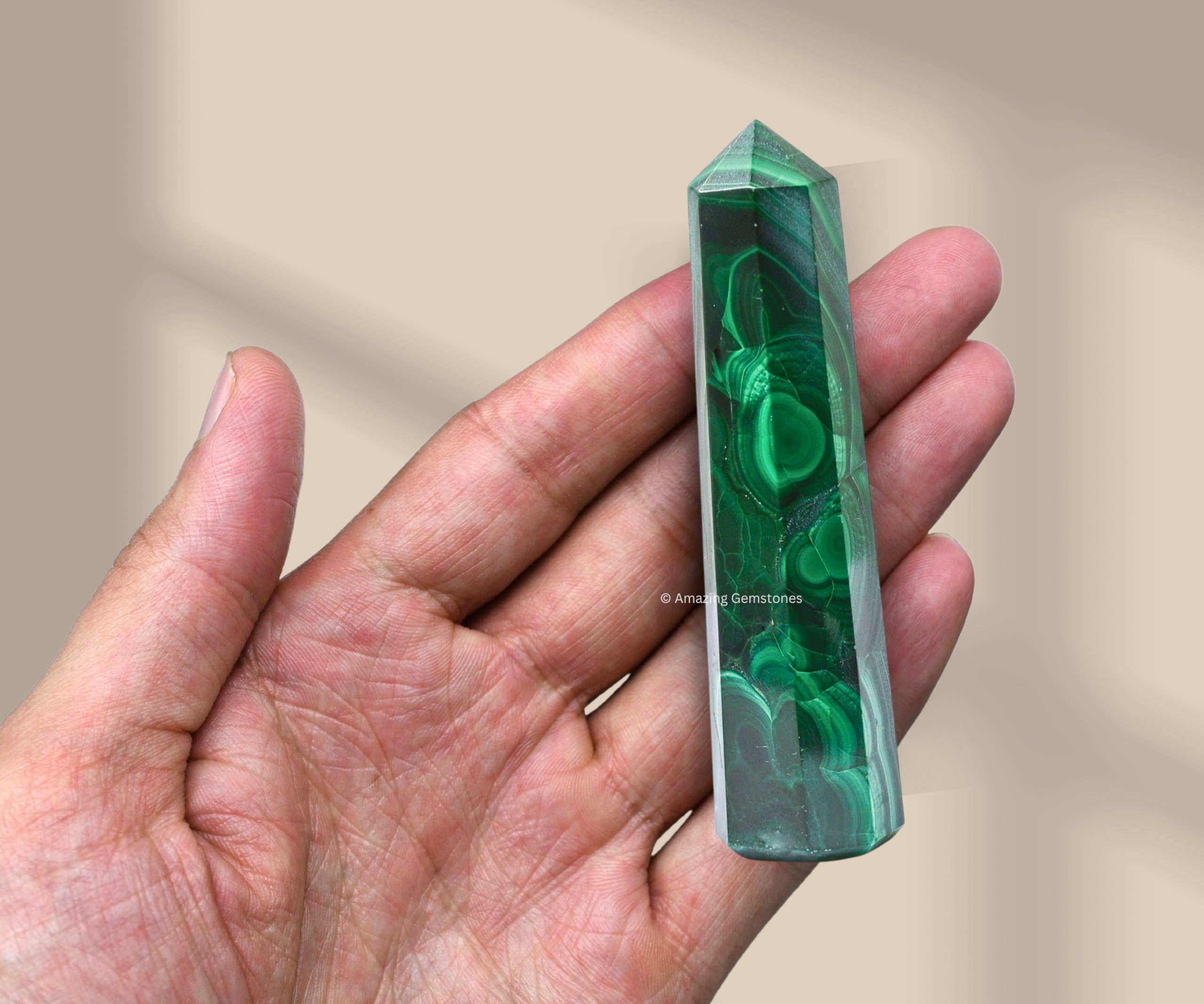 Amazing Gemstone Grid Center Malachite anchors crystal layouts