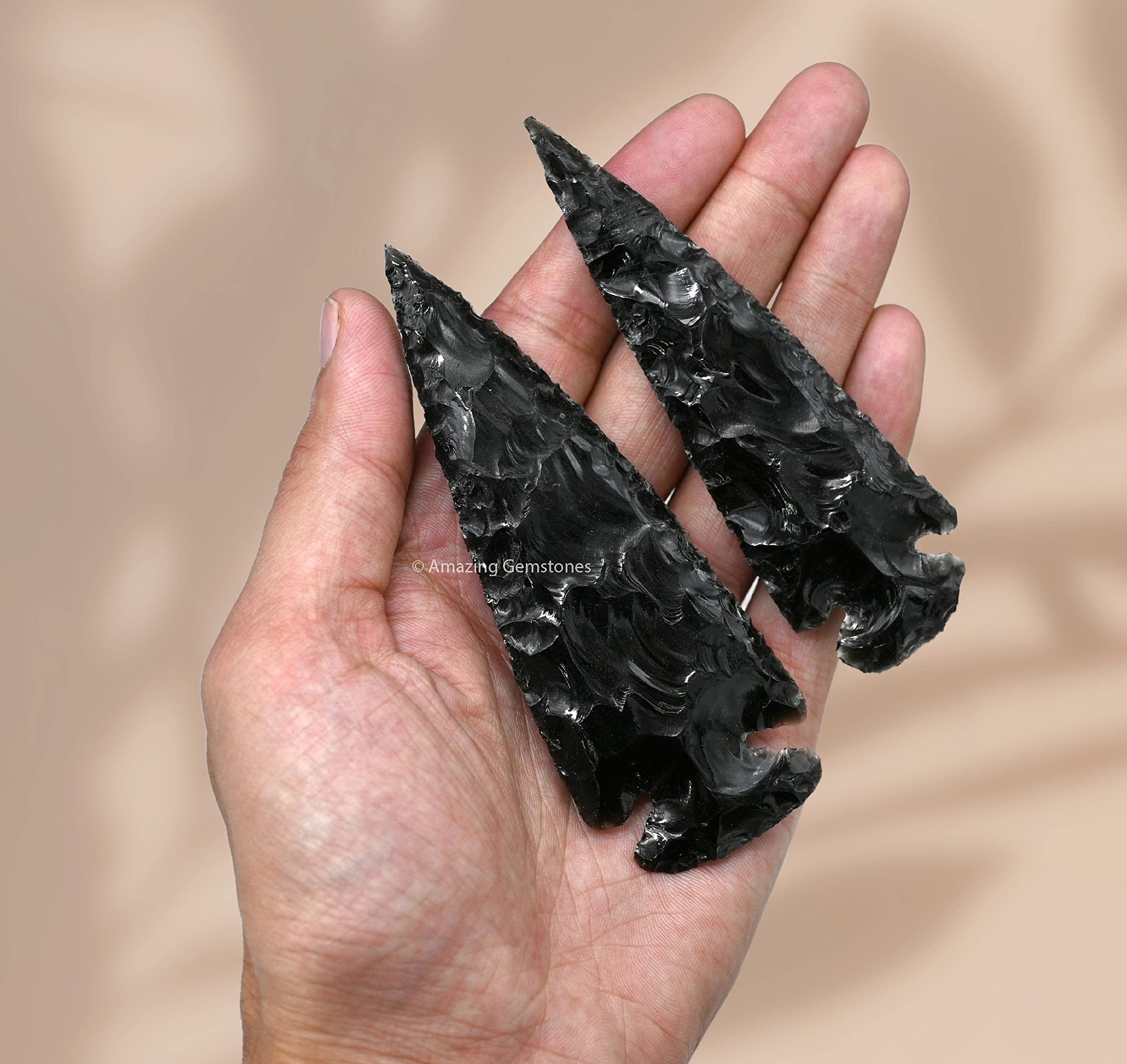 Amazing Gemstone handmade arrowhead craft points add authentic decor vibes.