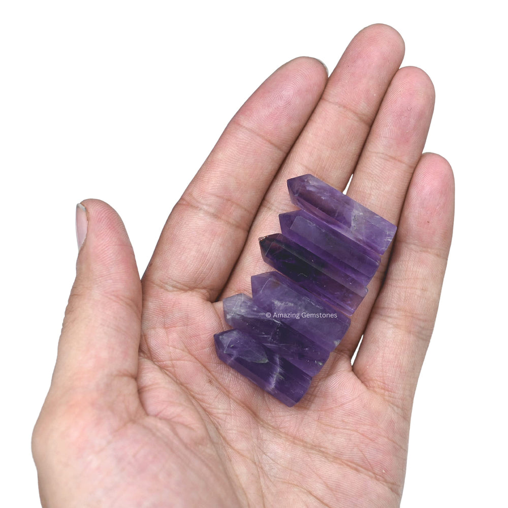 Amazing Gemstone handmade crystal points showcase natural formations and color