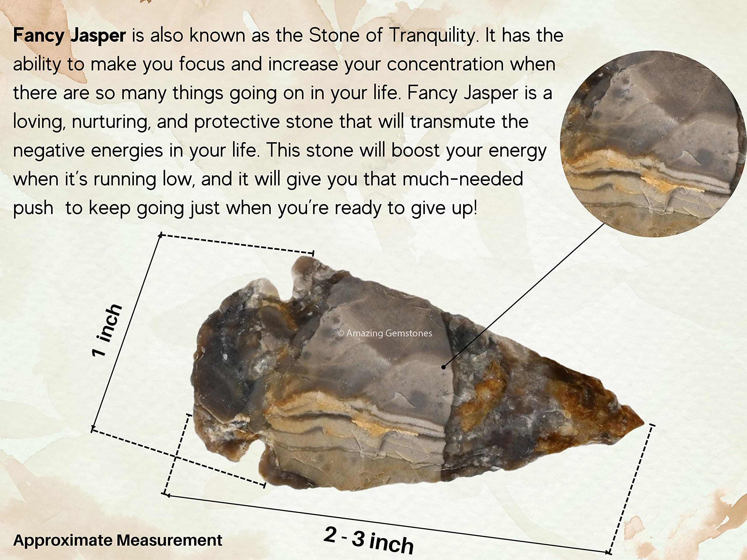 Amazing Gemstone handmade jasper arrowhead highlighting earthy textures.