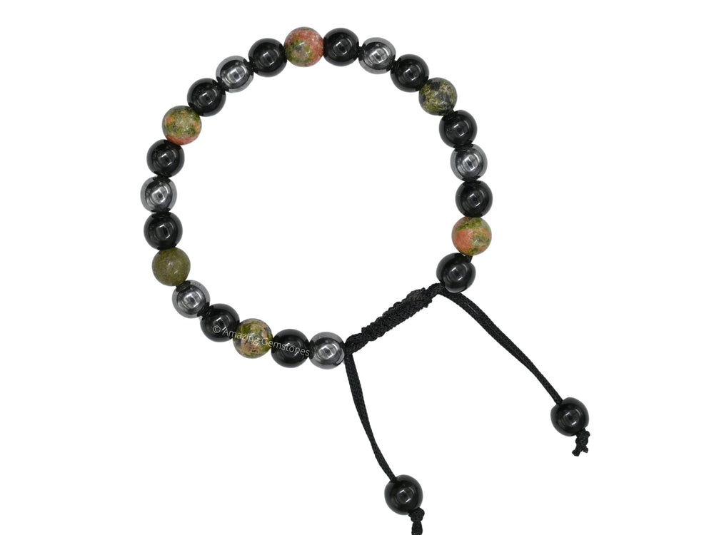 Amazing Gemstone Health Bracelet information card shows stone meanings