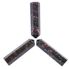 Amazing Gemstone Garnet hexagonal points ready for crystal grids.