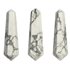 Amazing Gemstone Howlite wand point ideal for DIY crafts and decor