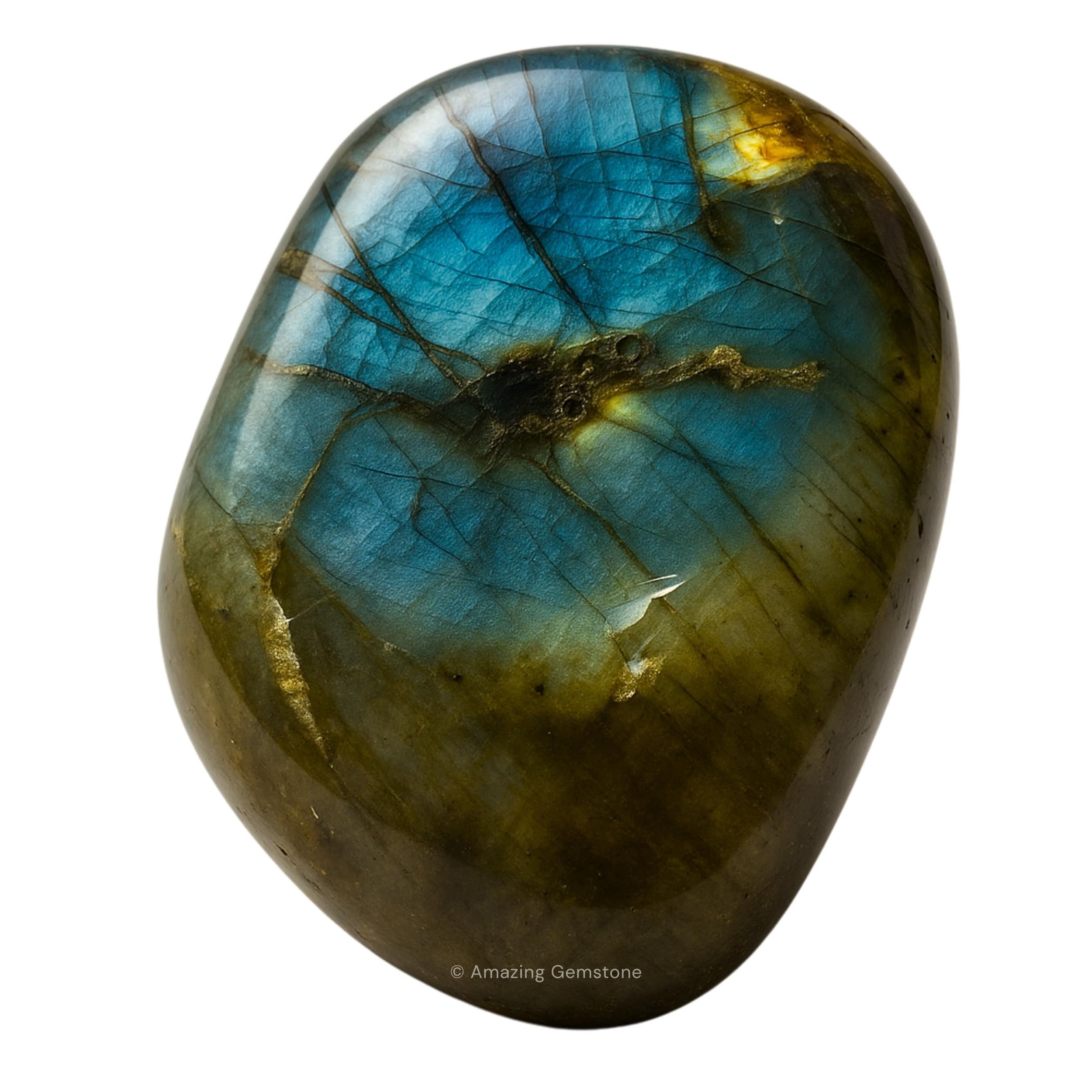 Amazing Gemstone Labradorite polished rocks with iridescent shimmer for display or energy-focused rituals