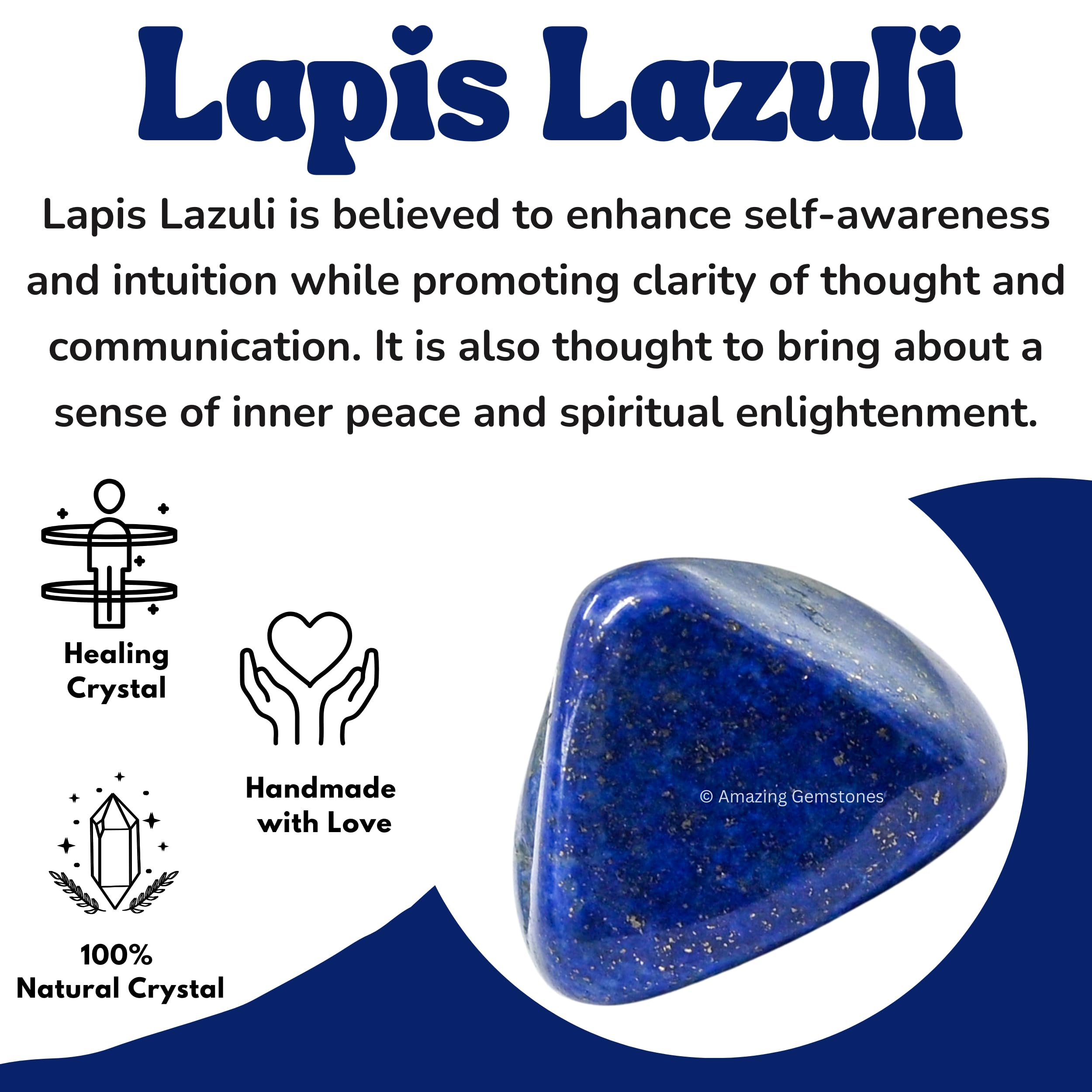 Amazing Gemstone Lapis Lazuli gemstone sets for crystal enthusiasts.