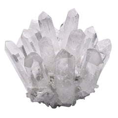 Amazing Gemstone large clear quartz cluster points for meditation and elegant home decor.