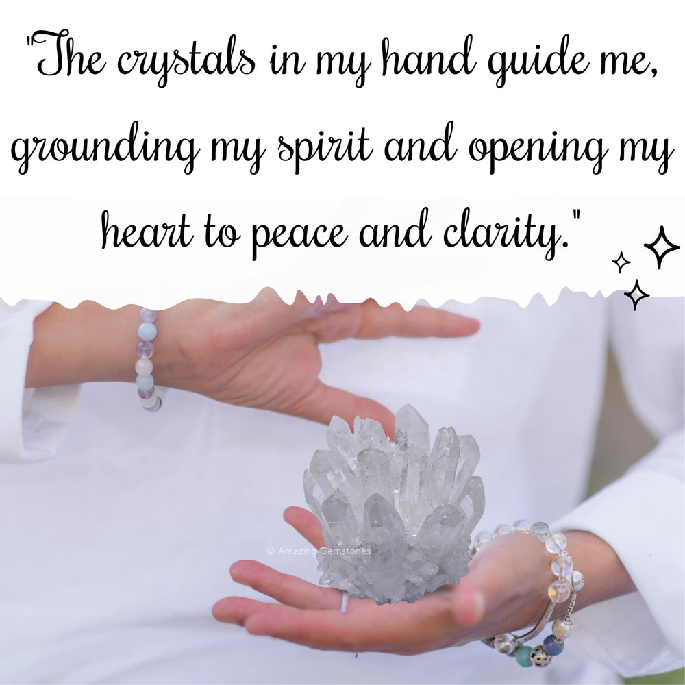 Premium clear quartz cluster for thoughtful gifting.