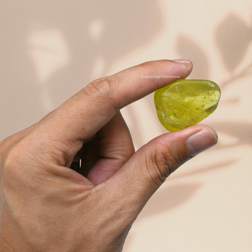 Amazing Gemstone lemon quartz stress relief visual for mindful moments