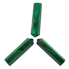 Amazing Gemstone Malachite hexagonal points for DIY crafts and display