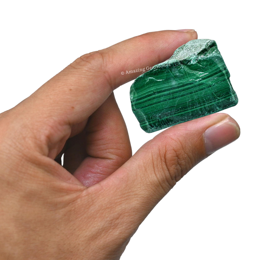 Amazing Gemstone Malachite ready for tumbling and DIY.