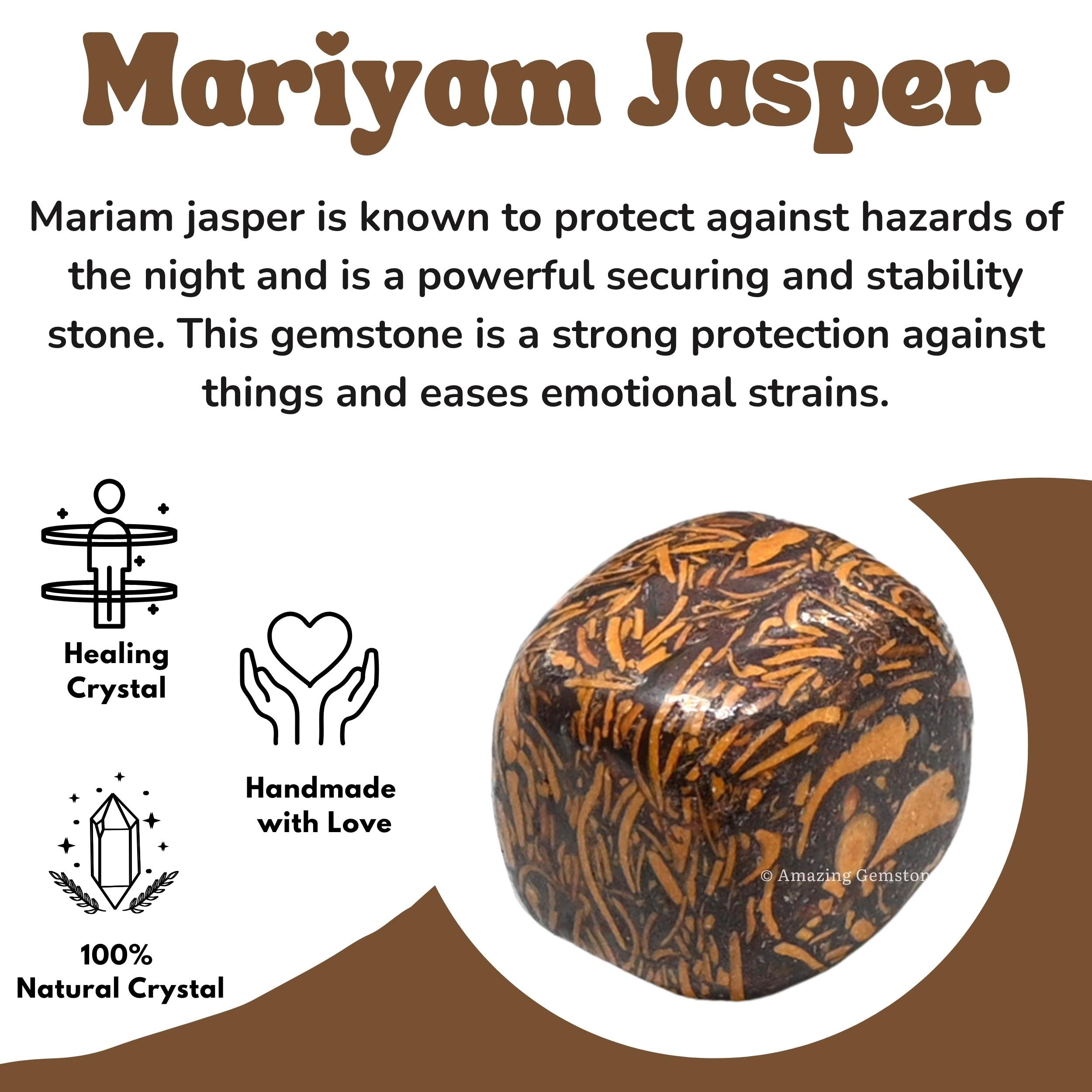 Amazing Gemstone Mariyam Jasper gemstone sets for curated collections.