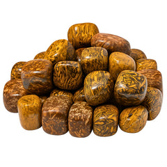 Amazing Gemstone Mariyam Jasper tumbled stones for calming meditation.