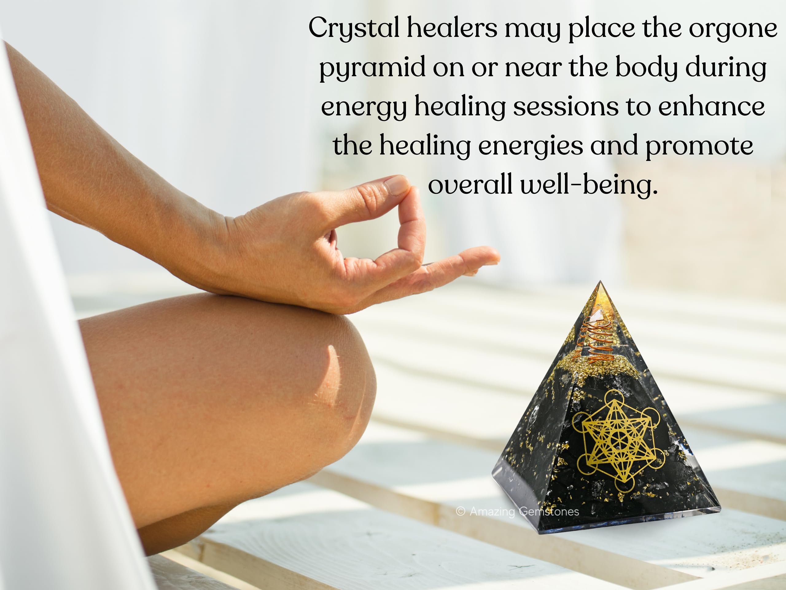 Amazing Gemstone Metatron Cube design energizes spaces with positive vibes.