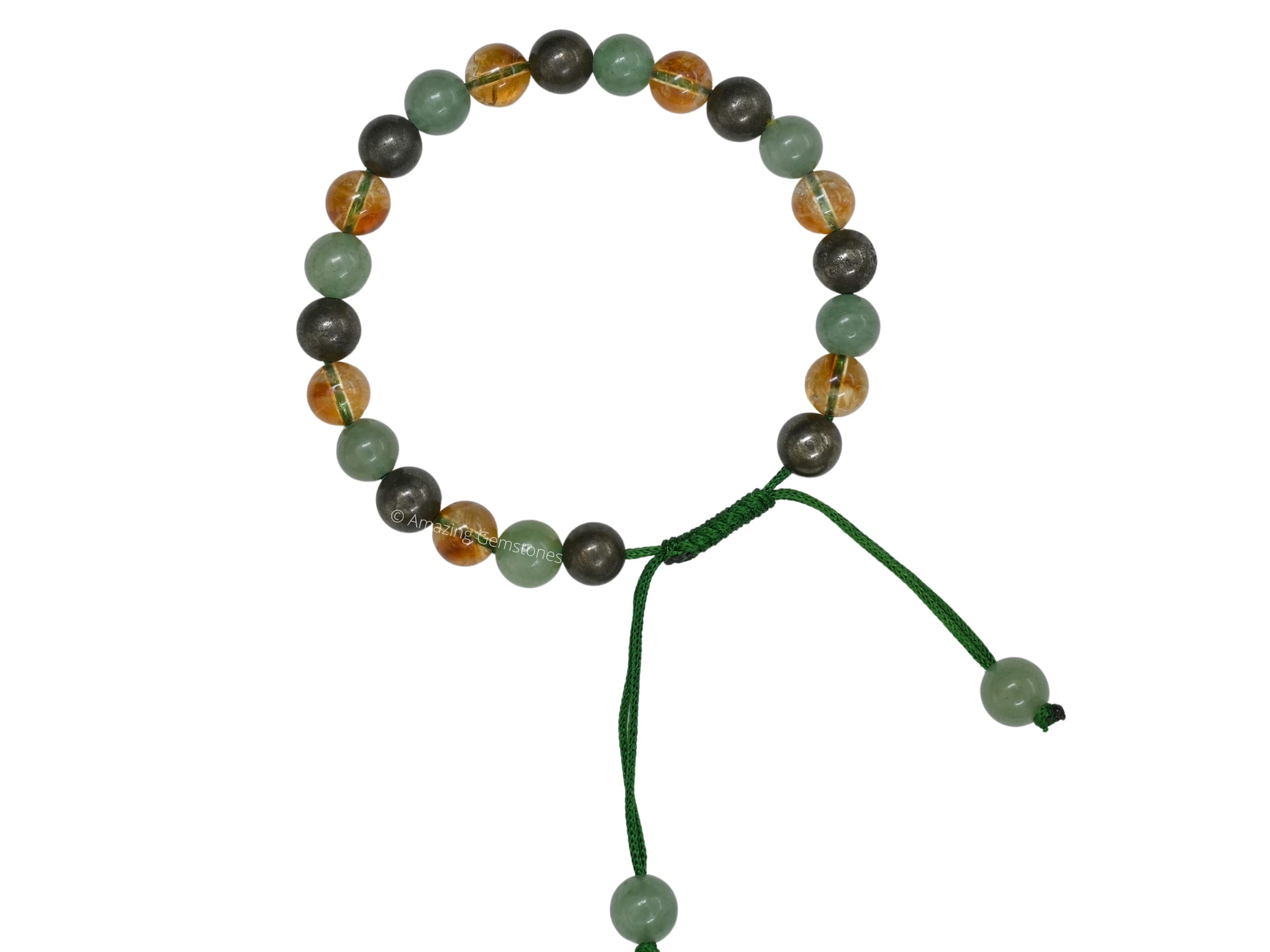 Close-up showing sturdy threading and bead craftsmanship