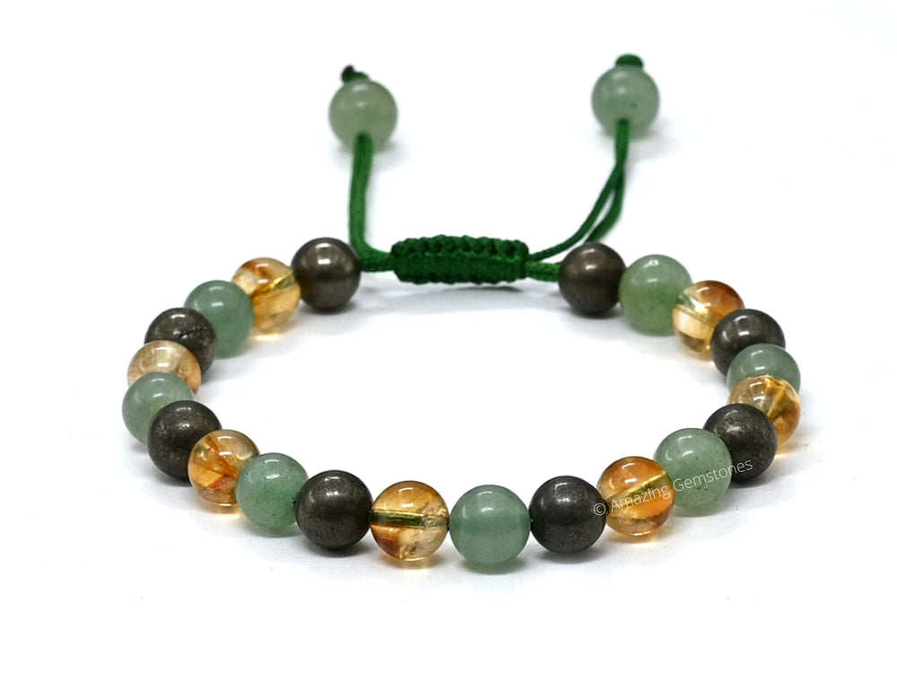 Amazing Gemstone green aventurine beads suggesting luck and fortune